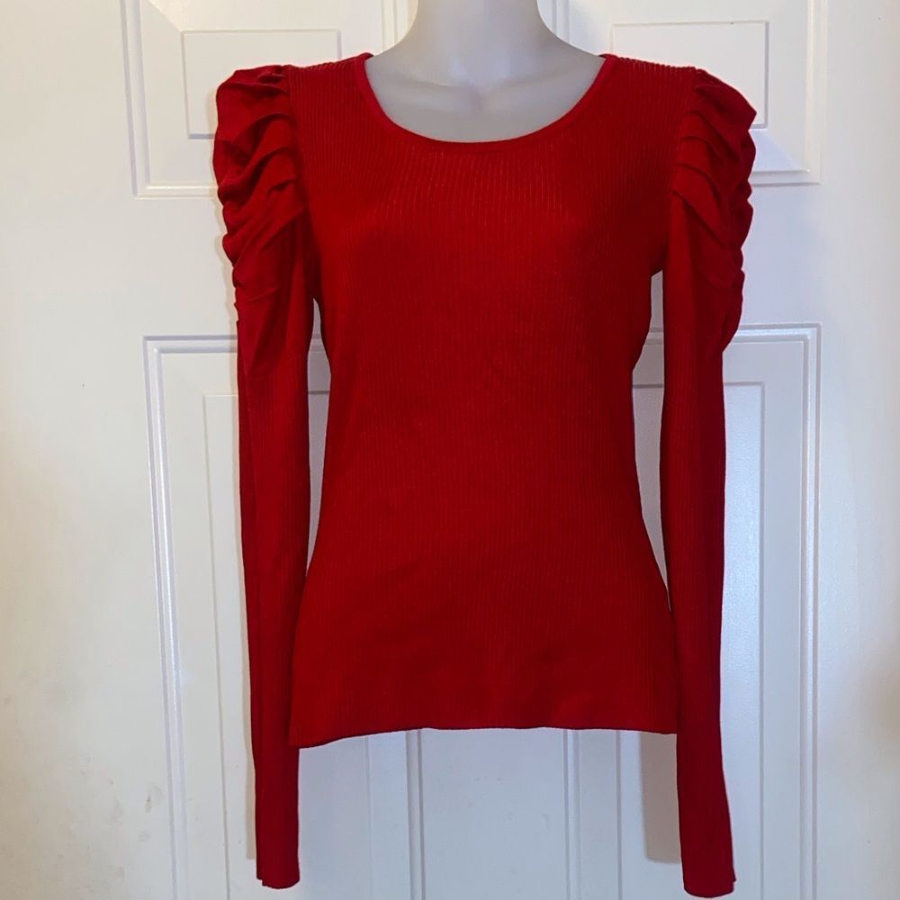 Almost And Famous Elegant Red Women's Top Size M
